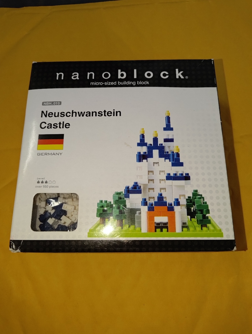 NanoBlock Neuschwanstein Castle Germany 550 Pieces Micro Block Building NBH_010